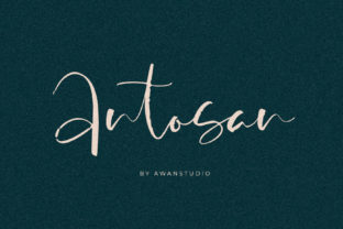 Antosan Font: A Bold Handwritten Typeface for Modern Branding