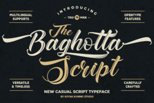 Baghotta: A Bold Handwritten Font for Craft and Commercial Design