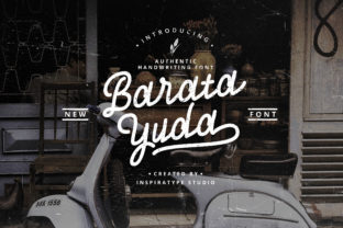 Baratayuda Font: A Bold Handwritten Typeface for Digital Design