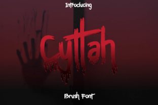 Cyttah: A Premium Handwritten Font for Dark-Themed Branding