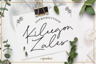 Kileegon Zales: A Handwritten Font for Modern Branding