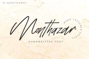 Monthazar: A Handwritten Font That Elevates Your Craft Projects