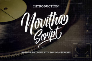 Novitha Font: A Handwritten Typeface for Editorial Elegance