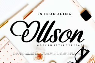 Ollson Font: A Bold, Modern Handwritten Typeface for Web Design