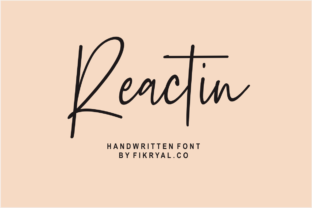 Reactin Font: A Modern Handwritten Typeface for Authentic Branding