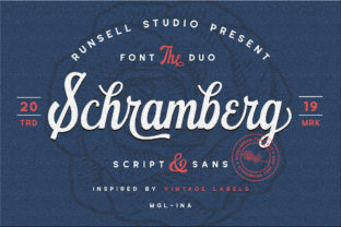 Schramberg Font Review: A Bold Vintage Handwritten Typeface for Authentic Branding