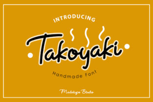 Takoyaki Font: Elevate Your Campaign Design with a Bold Script Typeface
