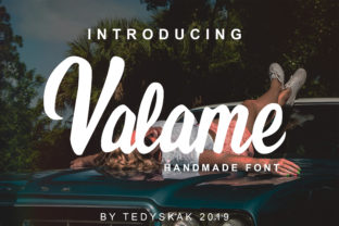 Valame Font: A Bold Handwritten Typeface for Craft Projects