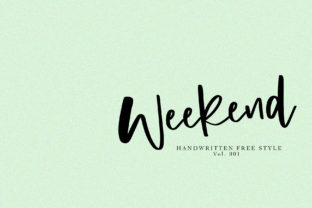 Weekend Font: A Handwritten Typeface That Elevates Branding